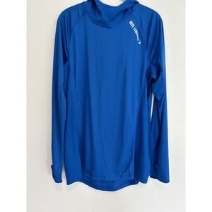 Reel‎ Legends Reel Tec Blue Long Sleeve Hood Top Small Fishing Hiking Outdoor